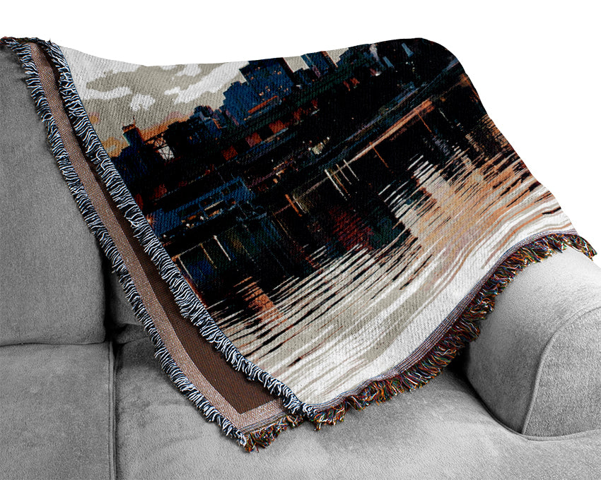 Vancouver Sunset Woven Blanket