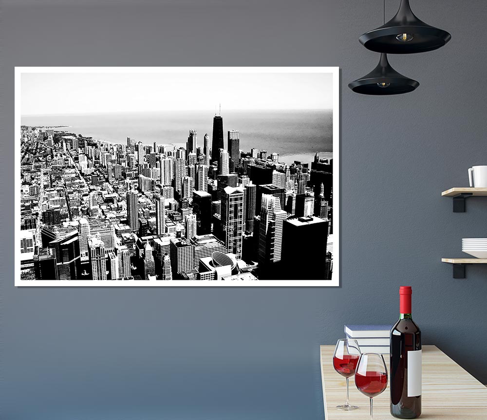 View Over Manhattan Print Poster Wall Art