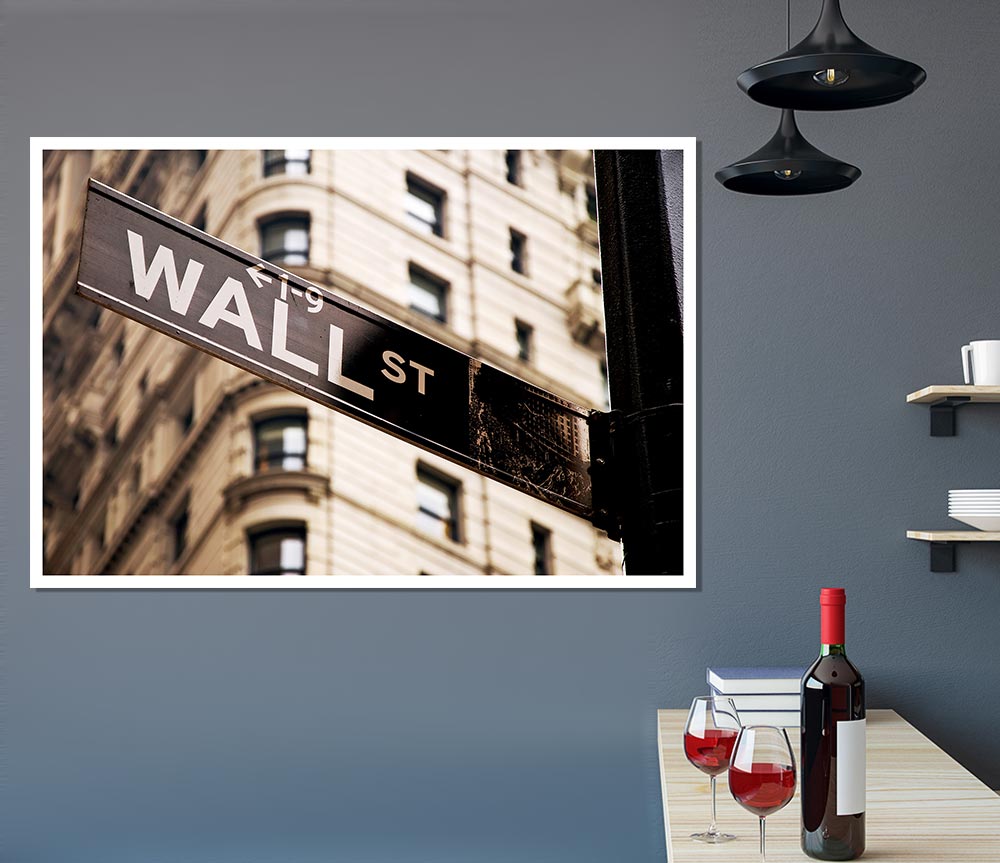 Wall Street Print Poster Wall Art