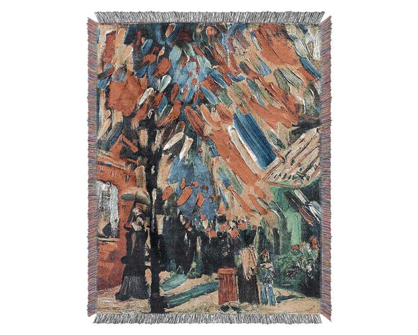 Van Gogh 14 July In Paris Woven Blanket