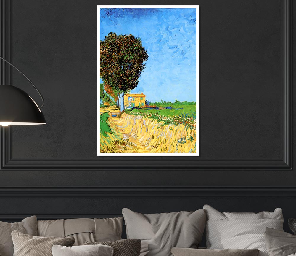 Van Gogh A Lane Near Arles Print Poster Wall Art