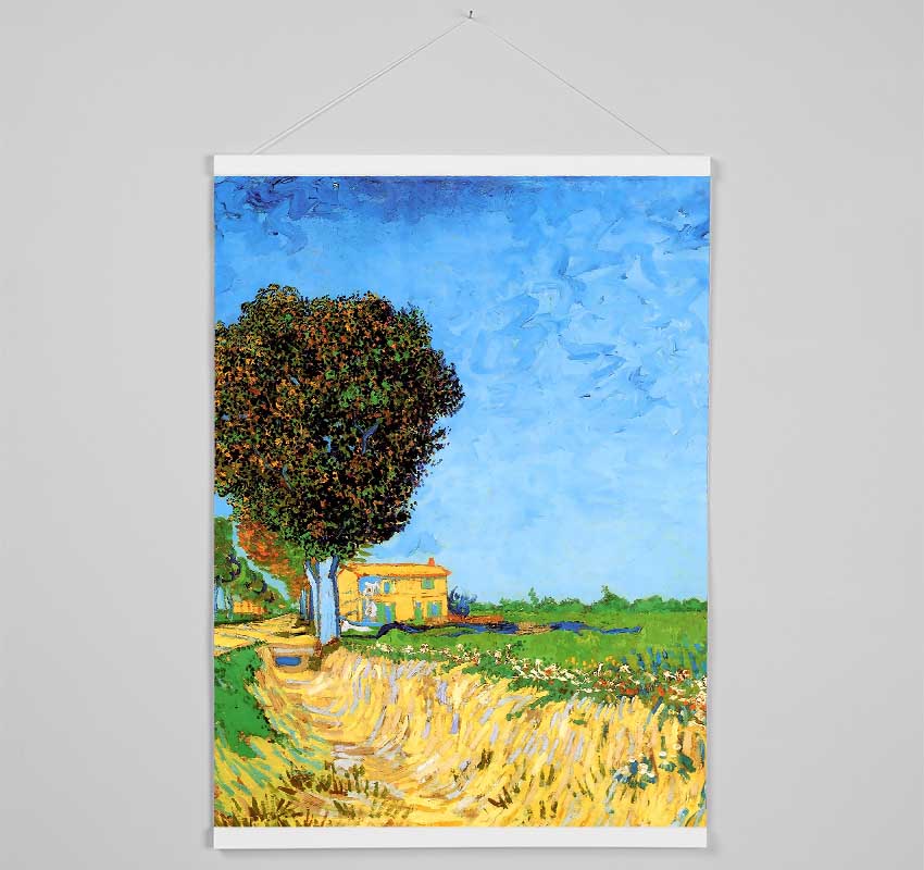 Van Gogh A Lane Near Arles Hanging Poster - Wallart-Direct UK