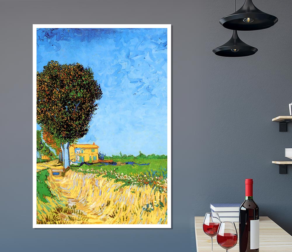 Van Gogh A Lane Near Arles Print Poster Wall Art