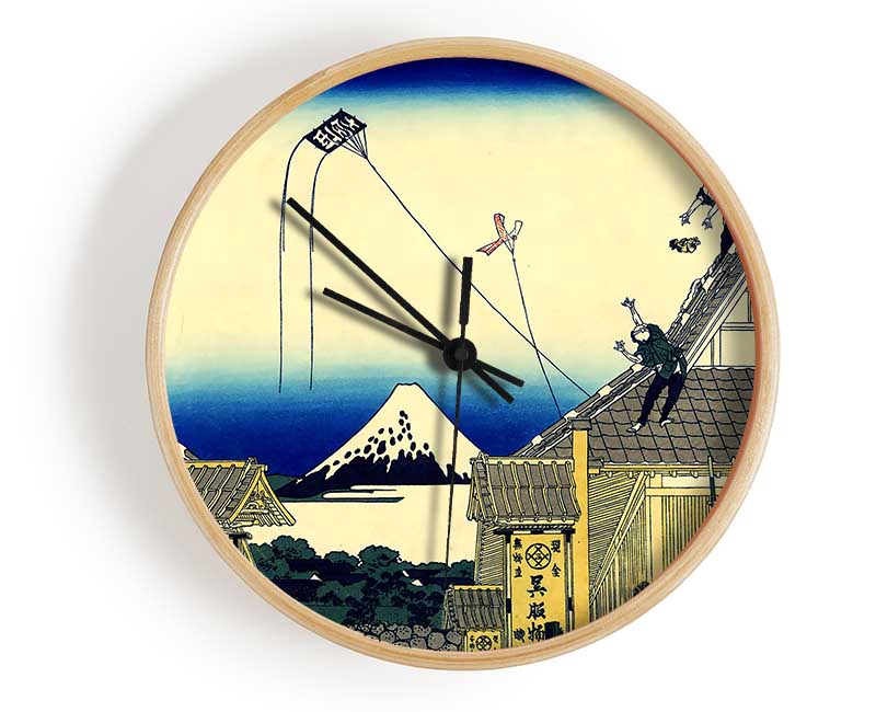 Hokusai A Sketch Of The Mitsui Shop Clock - Wallart-Direct UK