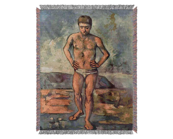 Cezanne A Swimmer Woven Blanket