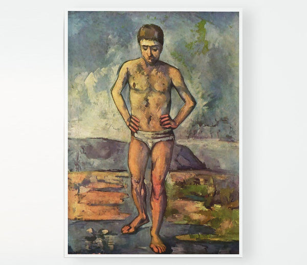 Cezanne A Swimmer Print Poster Wall Art