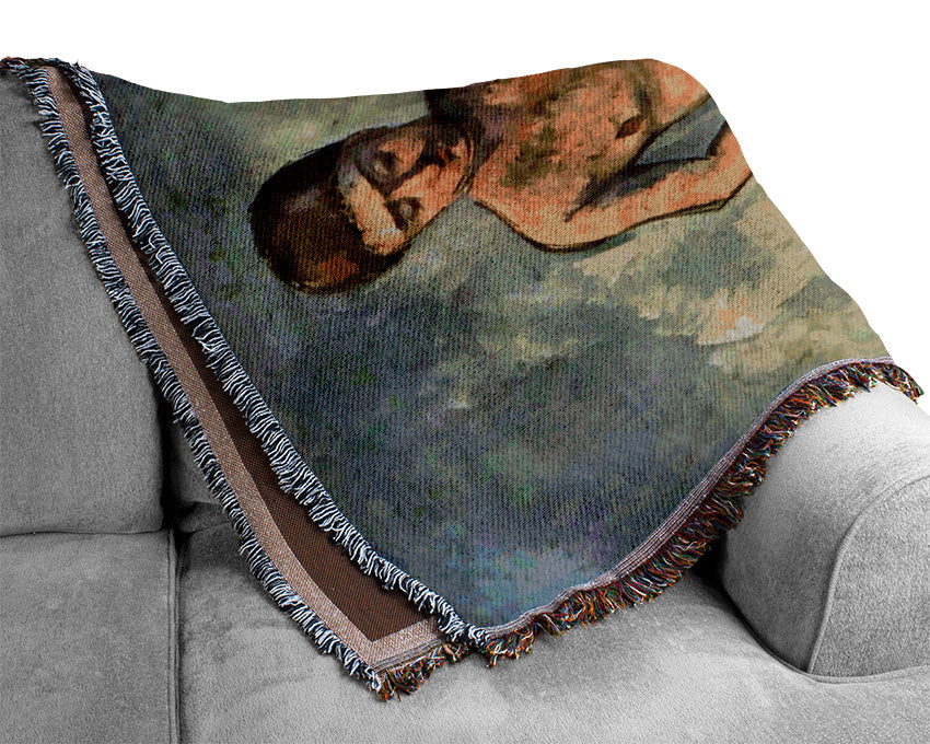 Cezanne A Swimmer Woven Blanket