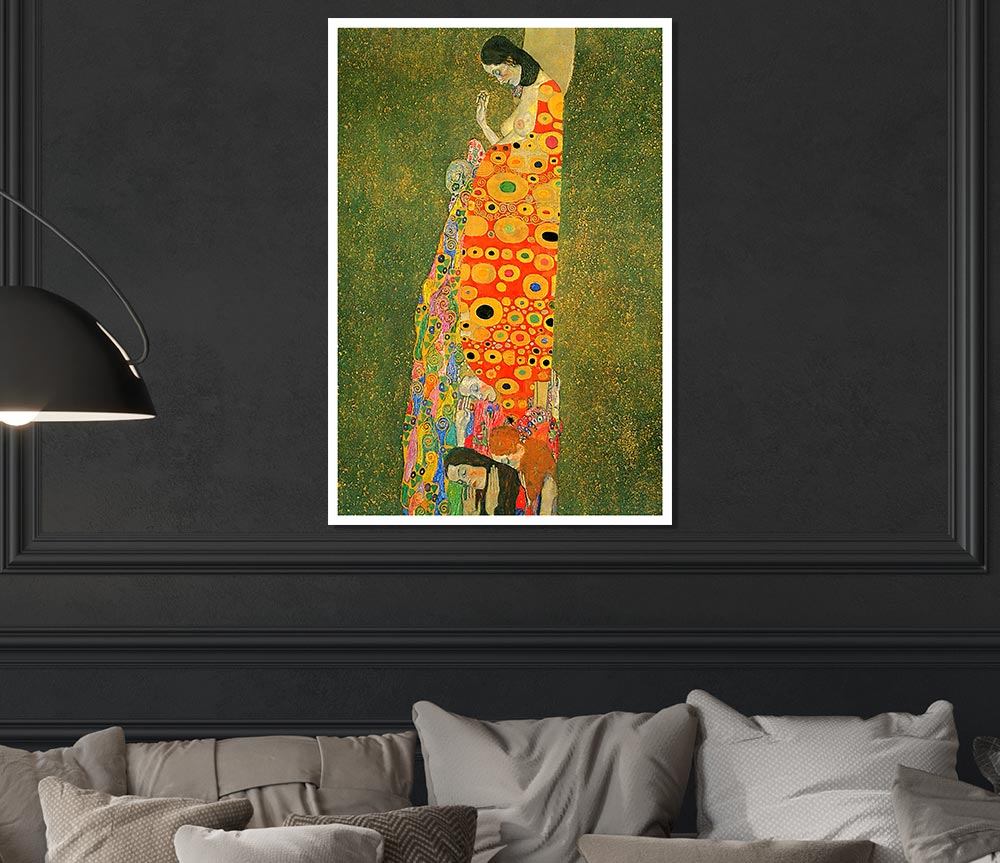 Klimt Abandoned Hope Print Poster Wall Art