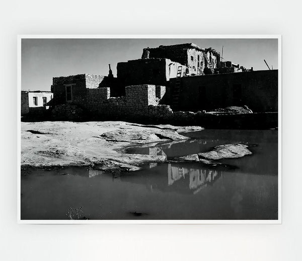 Ansel Adams Acoma Pueblo 3 Print Poster Wall Art