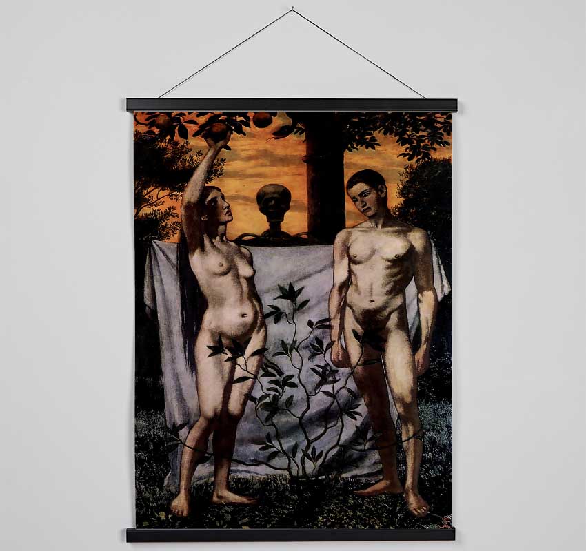 Hans Thoma Adam And Eve Hanging Poster - Wallart-Direct UK