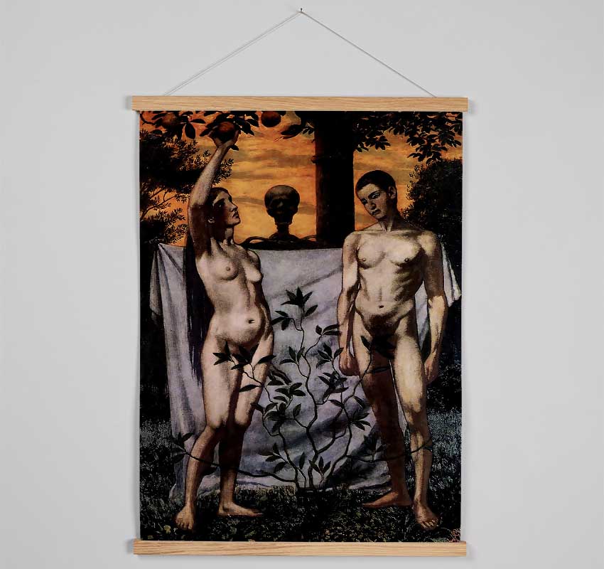 Hans Thoma Adam And Eve Hanging Poster - Wallart-Direct UK