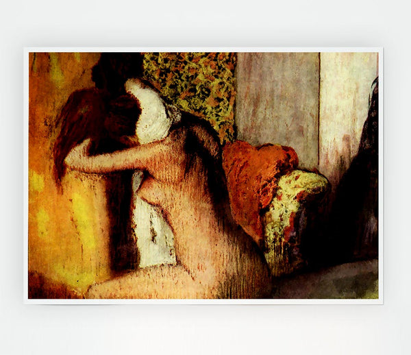 Degas After Bathing 2 Print Poster Wall Art