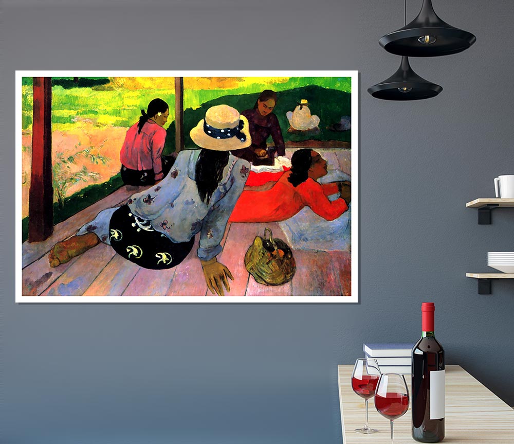 Gauguin Afternoon Quiet Hour Print Poster Wall Art