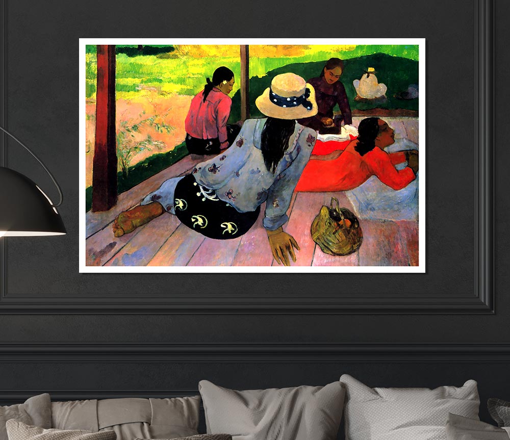 Gauguin Afternoon Quiet Hour Print Poster Wall Art