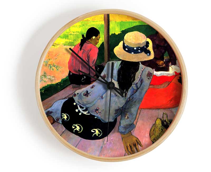 Gauguin Afternoon Quiet Hour Clock - Wallart-Direct UK