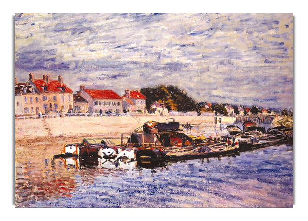 Alfred Sisley   Barges On The Loing