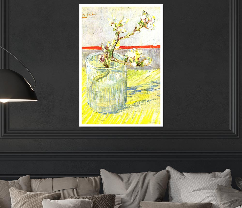 Van Gogh Almond Blossom Branch Print Poster Wall Art