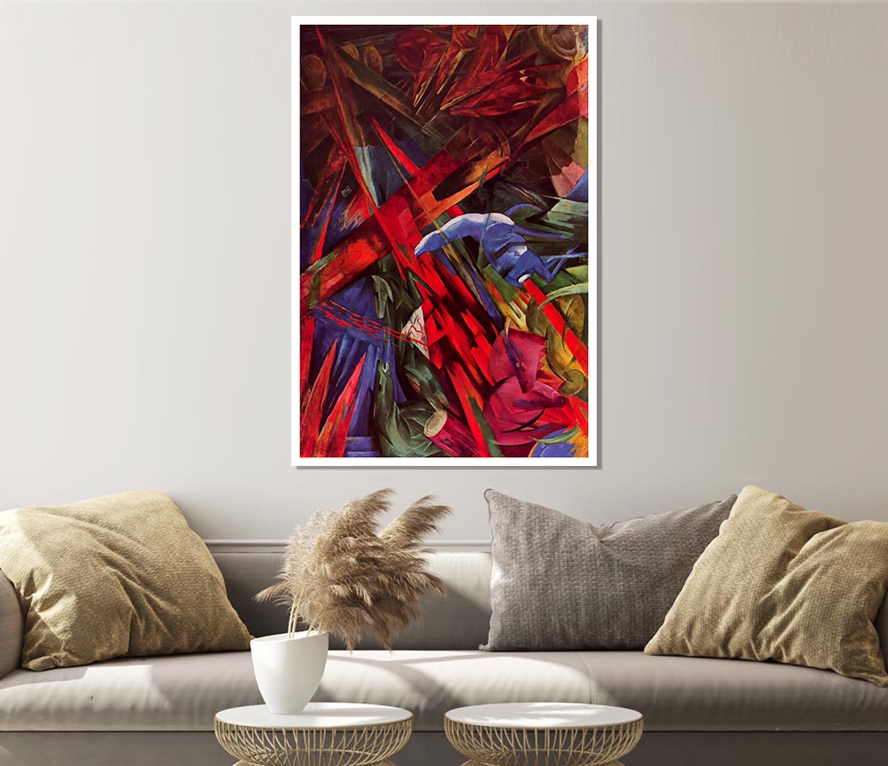 Franz Marc Animal Fates Print Poster Wall Art