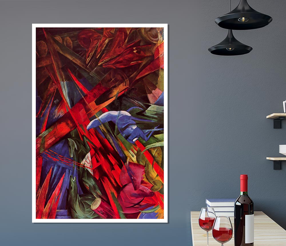 Franz Marc Animal Fates Print Poster Wall Art