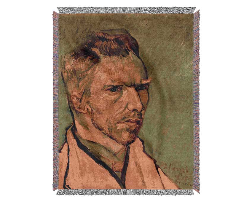 Van Gogh Another Self-Portrait Woven Blanket