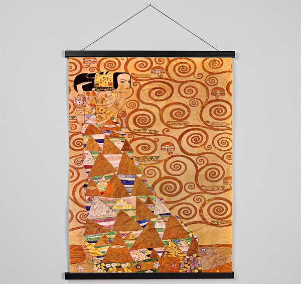 Klimt Anticipation Hanging Poster - Wallart-Direct UK