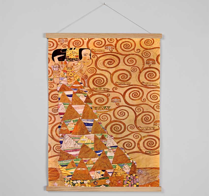 Klimt Anticipation Hanging Poster - Wallart-Direct UK