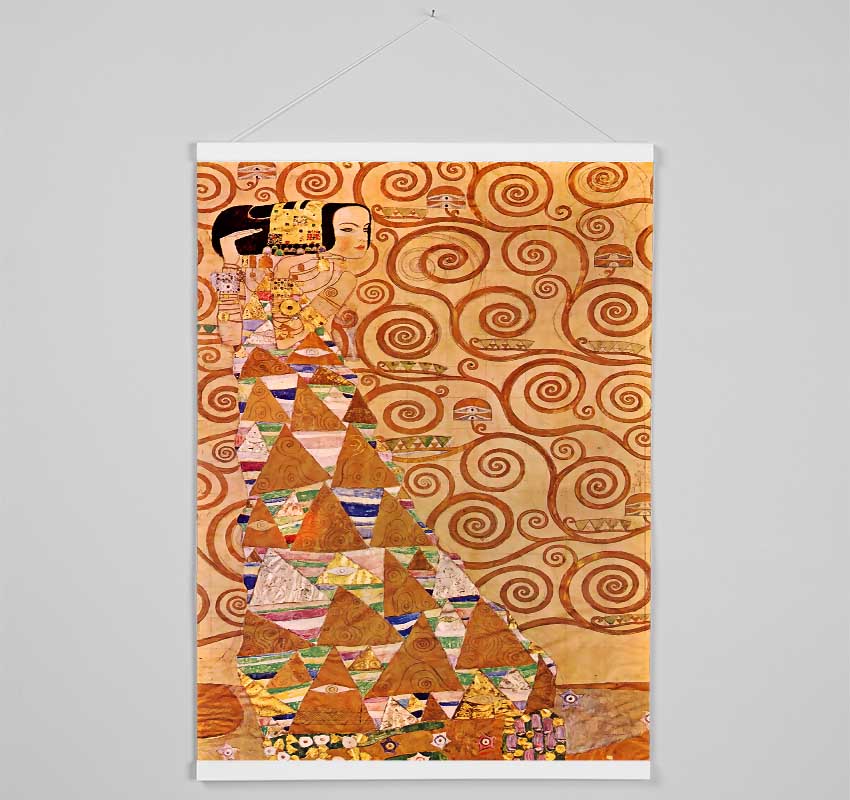 Klimt Anticipation Hanging Poster - Wallart-Direct UK