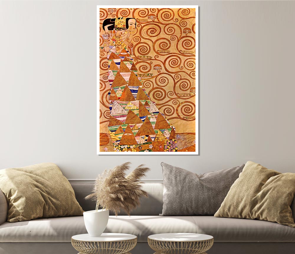 Klimt Anticipation Print Poster Wall Art