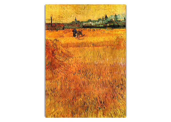 Arles View From The Wheat Fields By Van Gogh