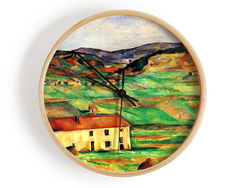 Cezanne Around Gardanne Clock - Wallart-Direct UK