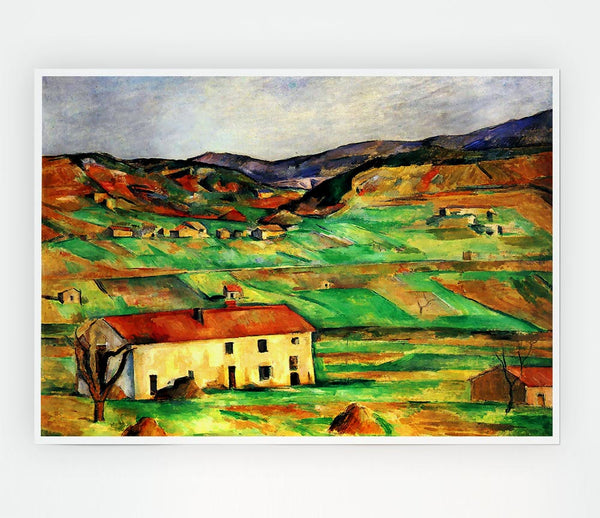 Cezanne Around Gardanne Print Poster Wall Art