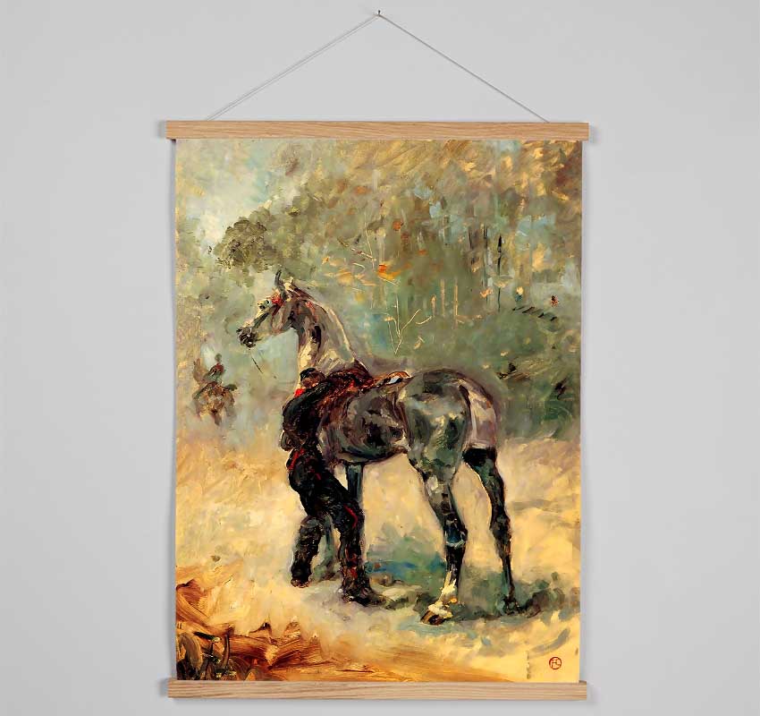 Toulouse Lautrec Artilleryman And His Horse Hanging Poster - Wallart-Direct UK