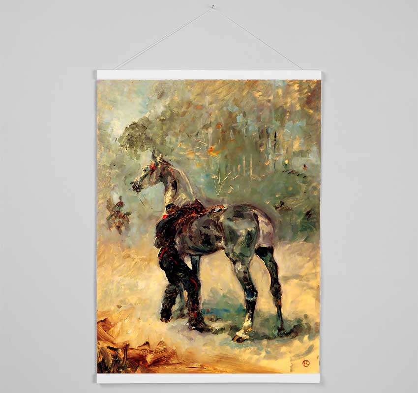 Toulouse Lautrec Artilleryman And His Horse Hanging Poster - Wallart-Direct UK