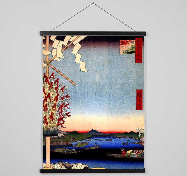 Hiroshige Asakusa River Hanging Poster - Wallart-Direct UK