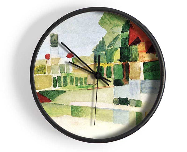 August Macke At The Ships Clock - Wallart-Direct UK