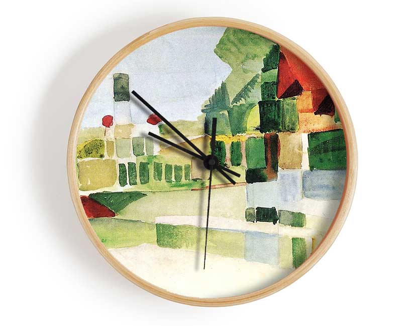 August Macke At The Ships Clock - Wallart-Direct UK