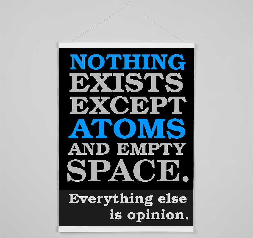 Motivational Quote Atomist Quote From Democritus Hanging Poster - Wallart-Direct UK