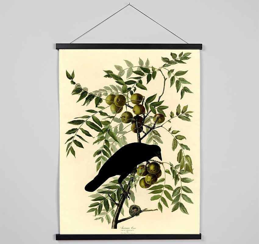 Audubon American Crow Plate 156 Hanging Poster - Wallart-Direct UK