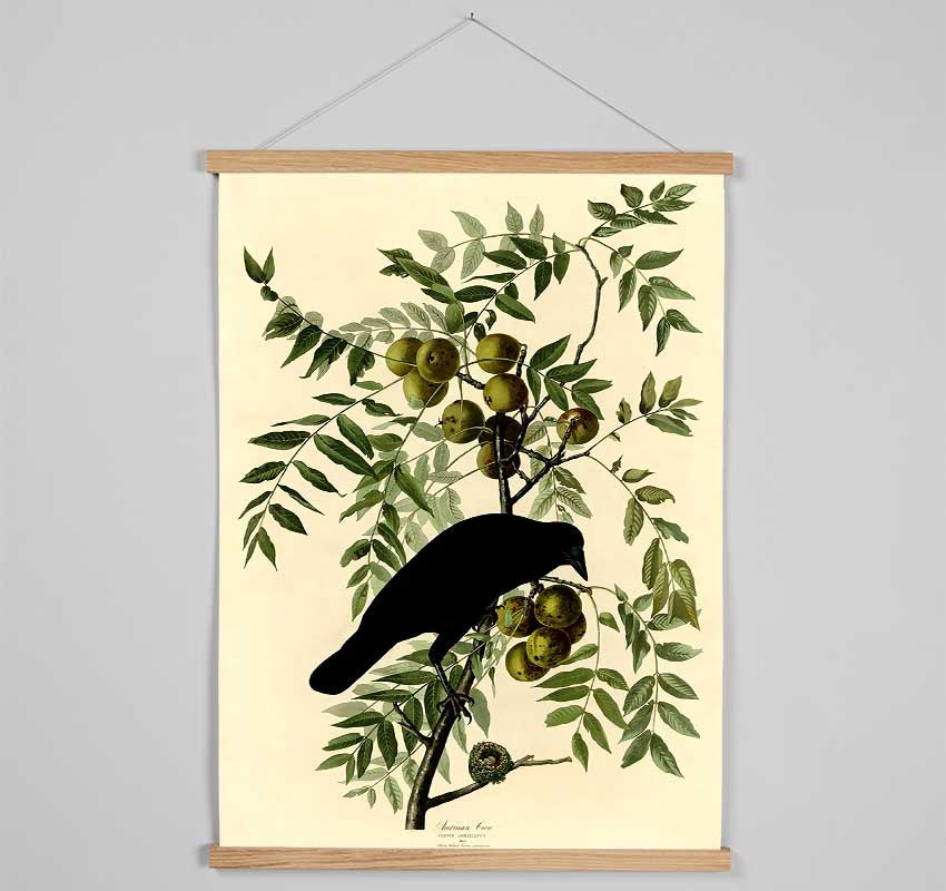 Audubon American Crow Plate 156 Hanging Poster - Wallart-Direct UK