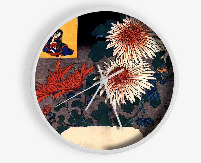 Hiroshige Autumn Clock - Wallart-Direct UK