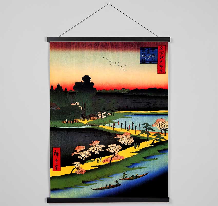 Hiroshige Azuma Shrine And The Entwined Camphor Hanging Poster - Wallart-Direct UK