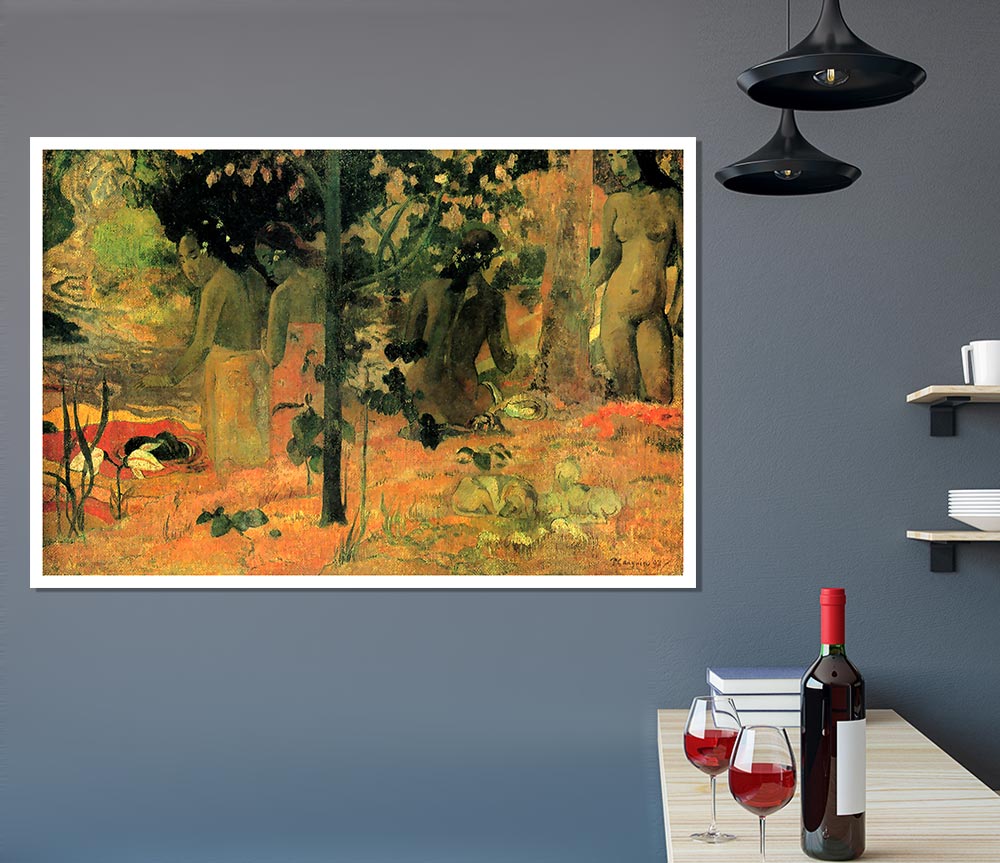 Gauguin Badende Print Poster Wall Art