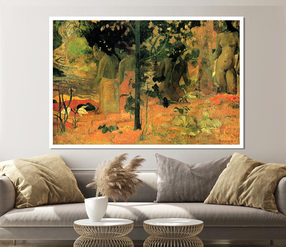 Gauguin Badende Print Poster Wall Art