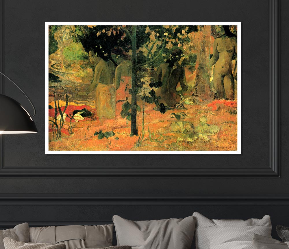 Gauguin Badende Print Poster Wall Art