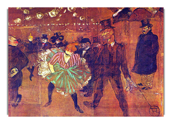 Ball At Moulin Rouge By Toulouse Lautrec