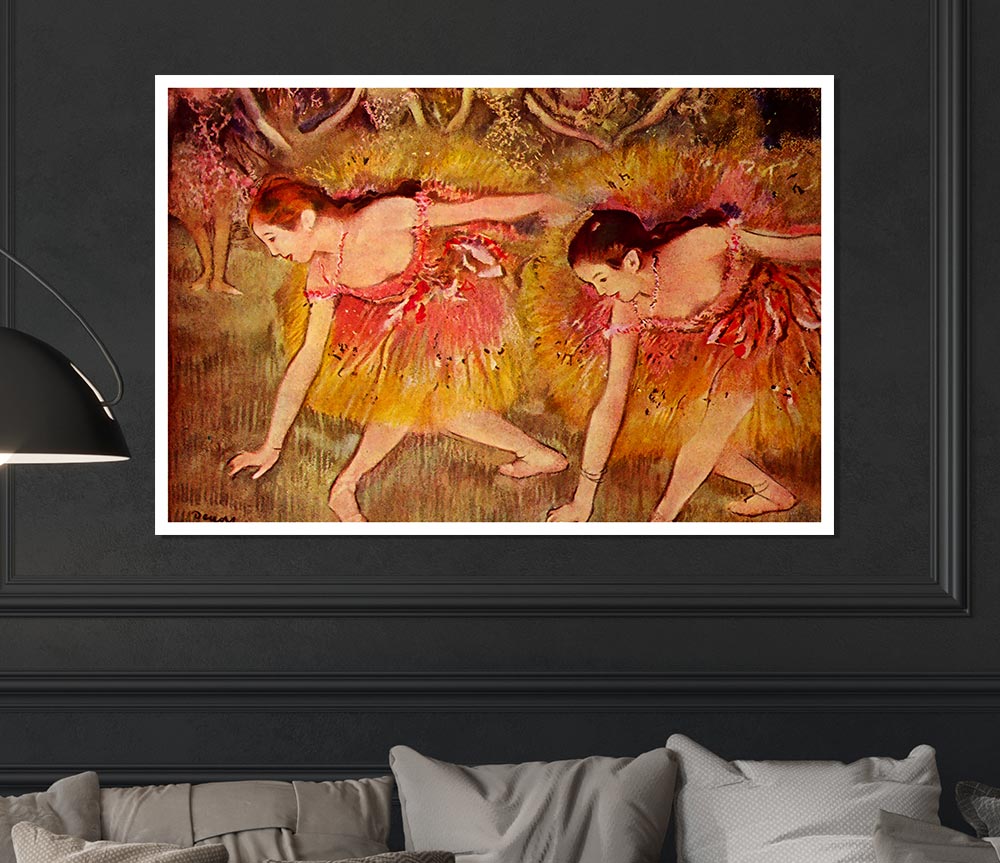 Degas Ballet Dancers Print Poster Wall Art