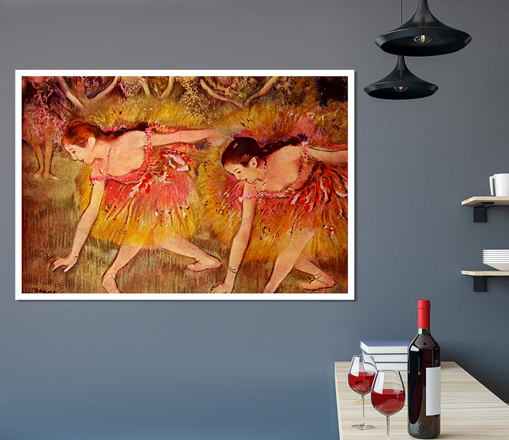 Degas Ballet Dancers Print Poster Wall Art