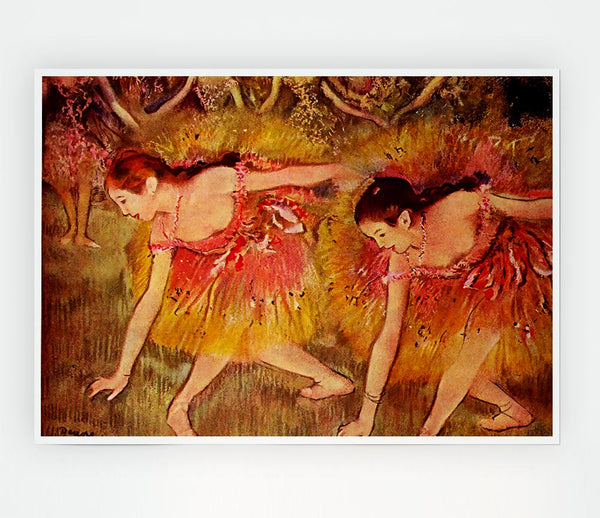 Degas Ballet Dancers Print Poster Wall Art