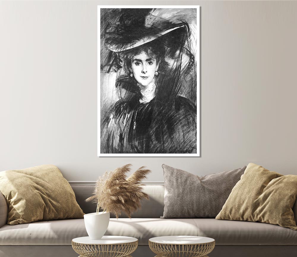 John Singer Sargent Baroness De Meyer Print Poster Wall Art