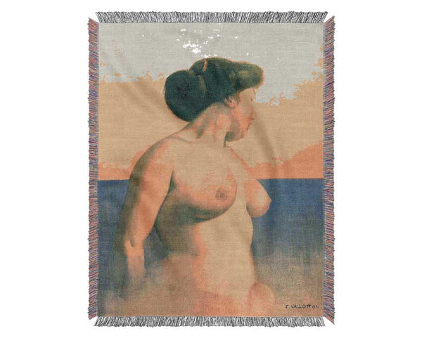 Felix Vallotton Bathing 2 Woven Blanket